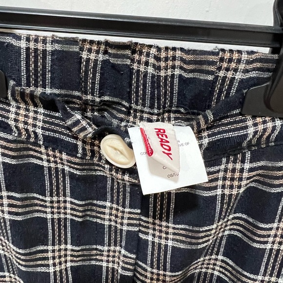 MIDI plaid skirt with button and pockets - Picture 6 of 8